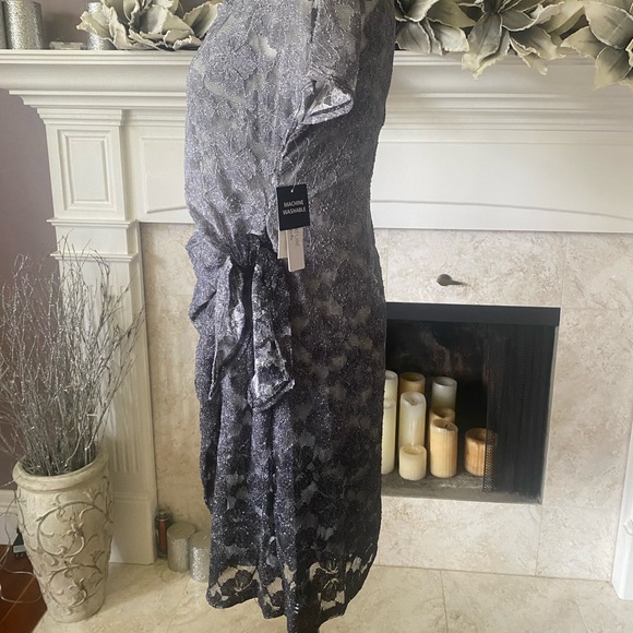 Macy’s Robbie Bee Glitter Lace Sheathe Dress, Size Small - Picture 6 of 11